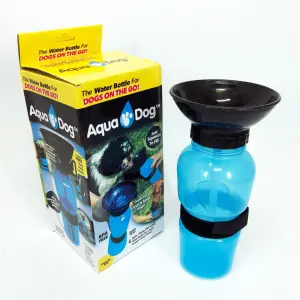 Поилка для собак дорожная переносная Aqua Dog 537 мл портативная бутылка для крупных и мелких собак FS-97